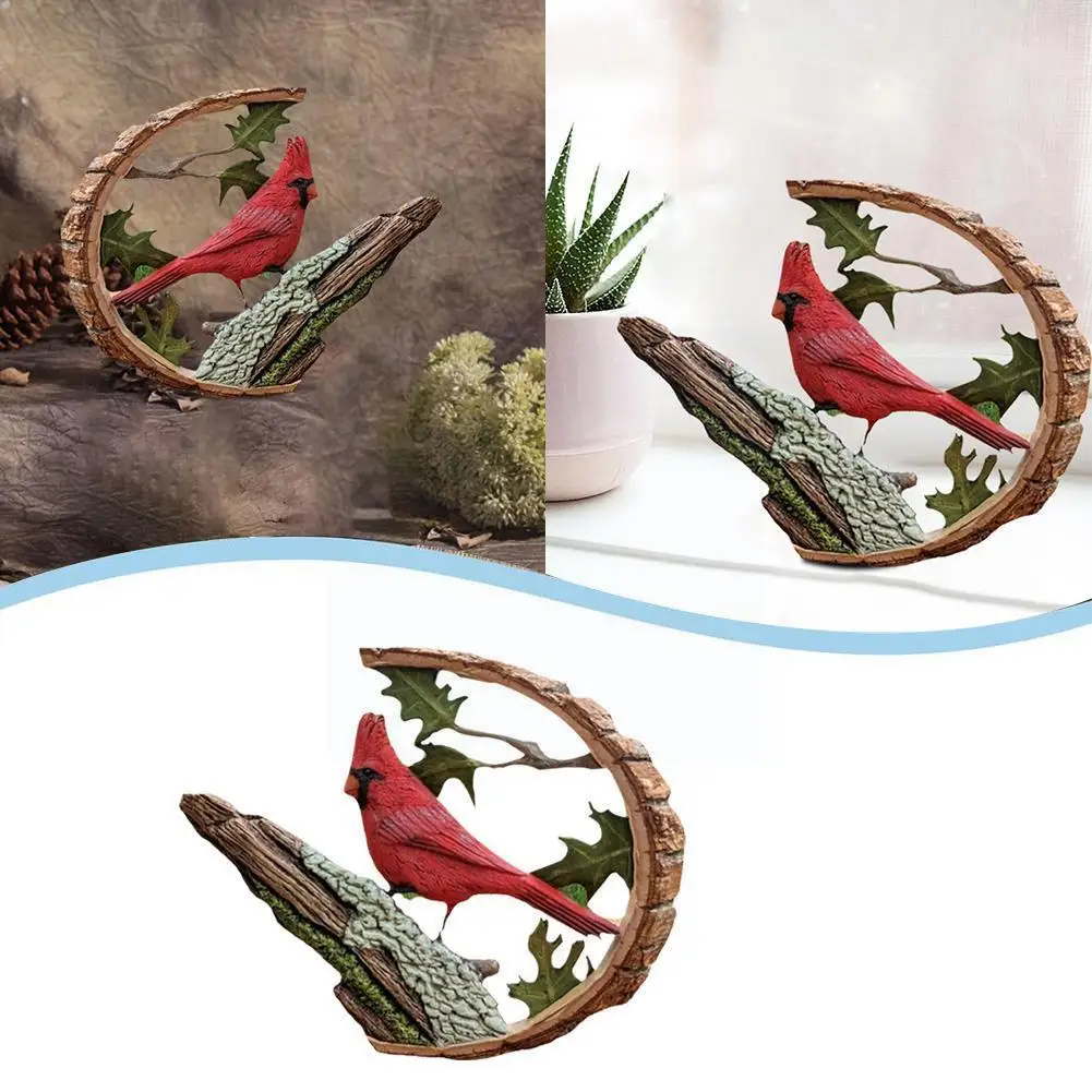 

North American Cardinals Decoration Cardinal Wood Carving Carving Animal Jewelry Home Decoration Gift Handmade Wood Craft J3S3