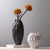 nordic style design vase luxury minimalist art floor chinese vase original funky flower pots vaso fiori household products