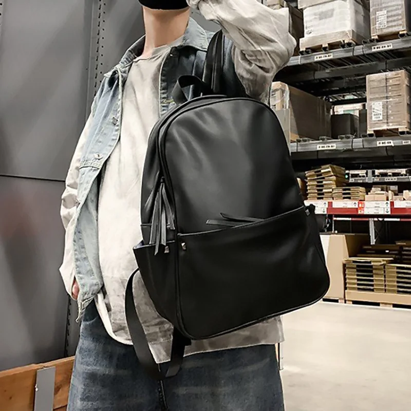 

Рюкзак женский повседневный, модный однотонный вместительный большой школьный ранец для девочек-подростков