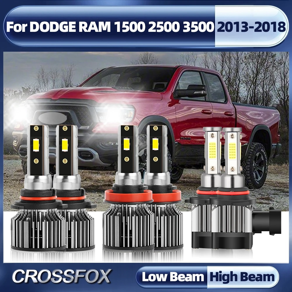 

Led Headlight Canbus 9005 H11 Led Bulb Turbo Car Lamp 360W 60000LM 6000K For DODGE RAM 1500 2500 3500 2013-2015 2016 2017 2018