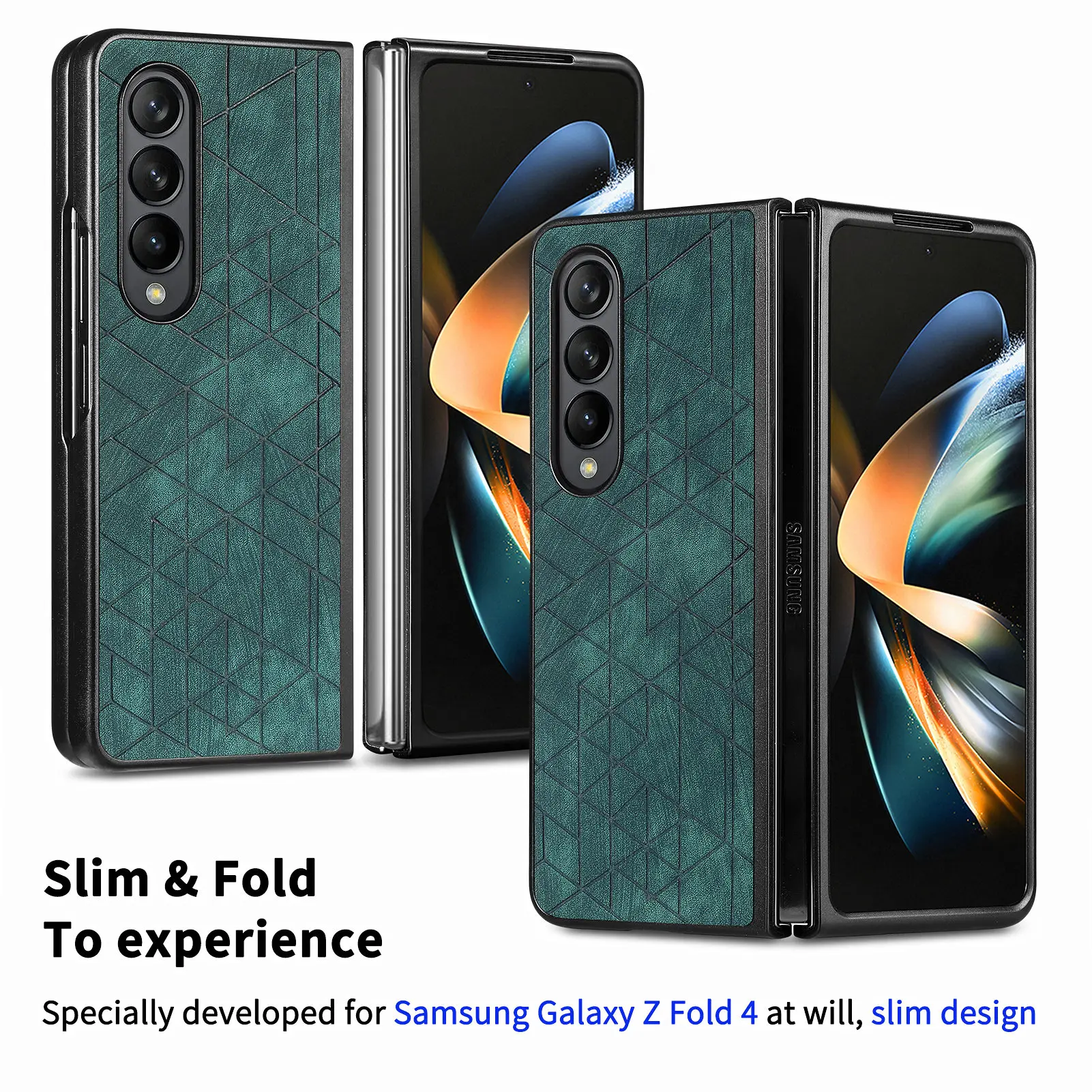 

Matte Feeling Folding Bag Leather Case for Samsung Galaxy Z Fold 5 Fold5 Fold4 Fold 4 5G Zfold4 Fall Protection Cover Coque