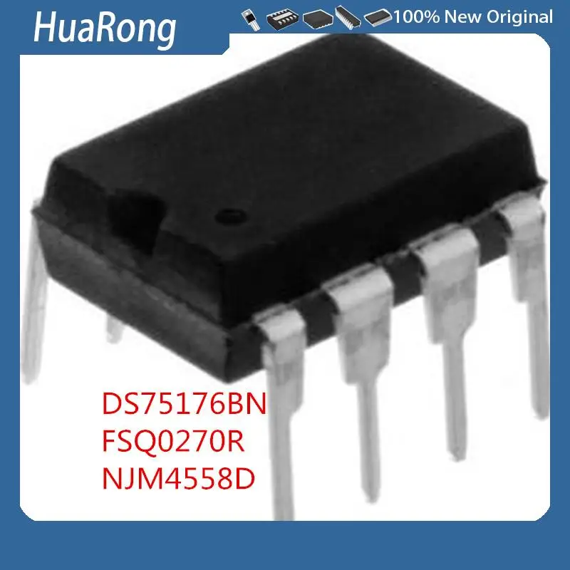 20 шт./партия DS75176BN DS75176 FSQ0270R Q0270RA FSQ0270 4558D JRC 4558 NJM4558D DIP8