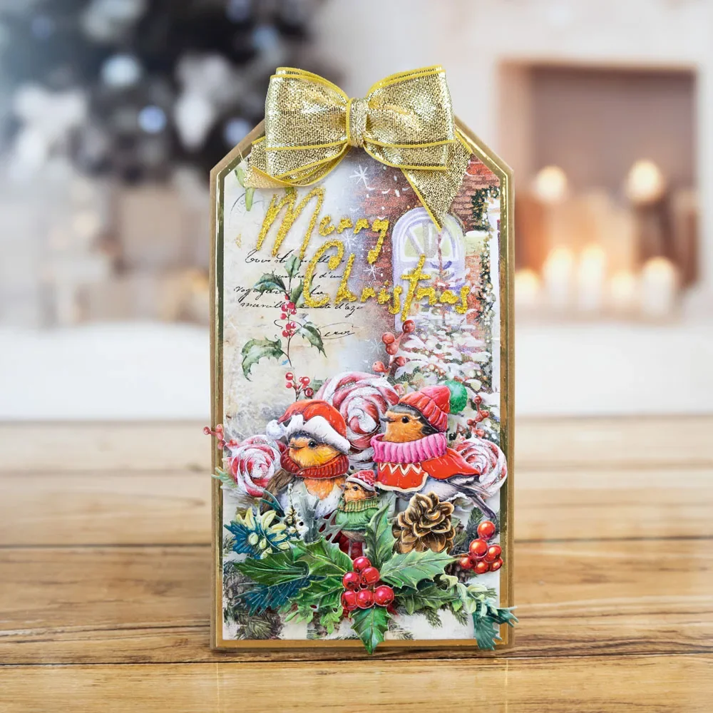 Штампы Скрапбукинг Рождественские воблеры Санта-Клаус металлические штампы для