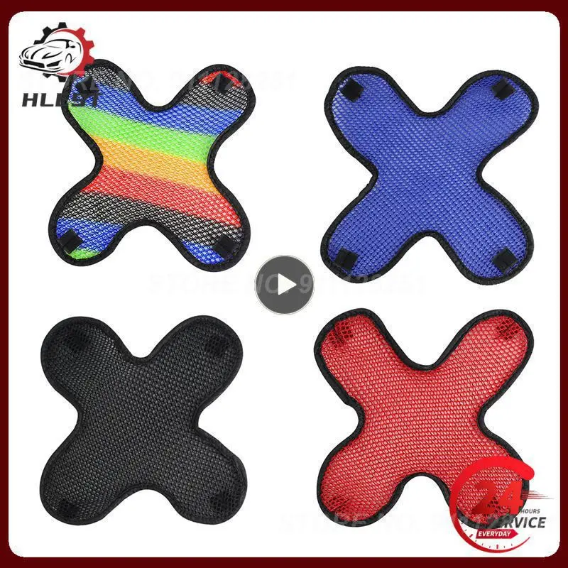 1~10PCS Motorcycle Vehicle Helmet Padding Motorcycle Safety Protection Hat Cap Inner 3D Air Mesh Microfiber Helmet Cooling Pad
