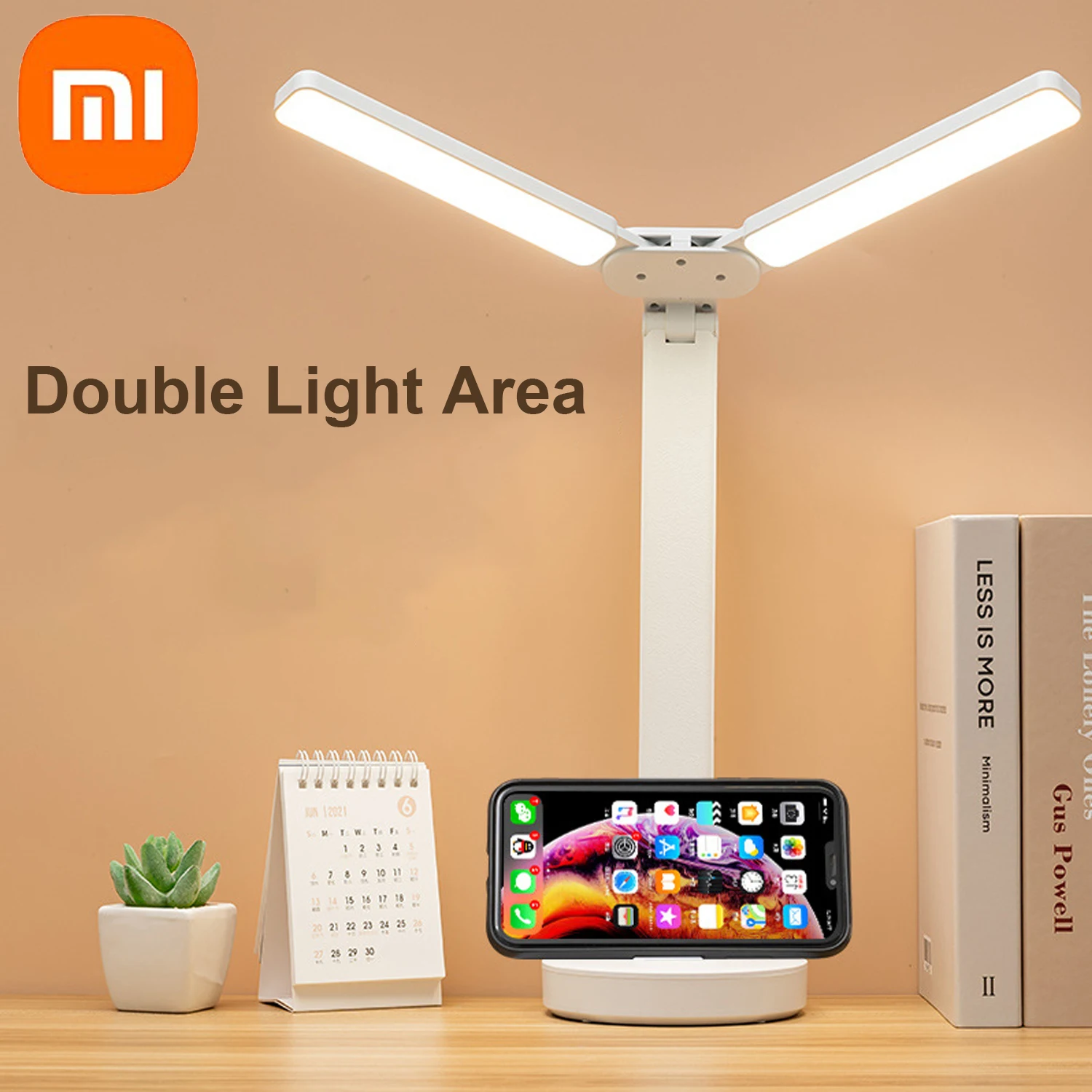 

Xiaomi Mijia Double-head Desk Lamp Touch Table Lamps Eye Protection Bedroom Lamp Study Light Modern Table Lamp Led Lights Lamps