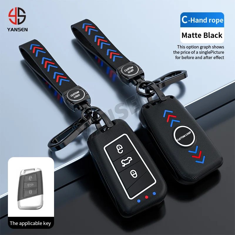 

Чехол для ключа VW Magotan Passat B8 B6 B5 Polo Golf 6 7 4 5 T5 MK7 Tiguan