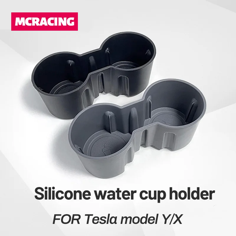 

Автомобильный держатель для стакана воды 2-го поколения для Tesla Model 3, Y-образные аксессуары, силиконовый нескользящий Водонепроницаемый держ...