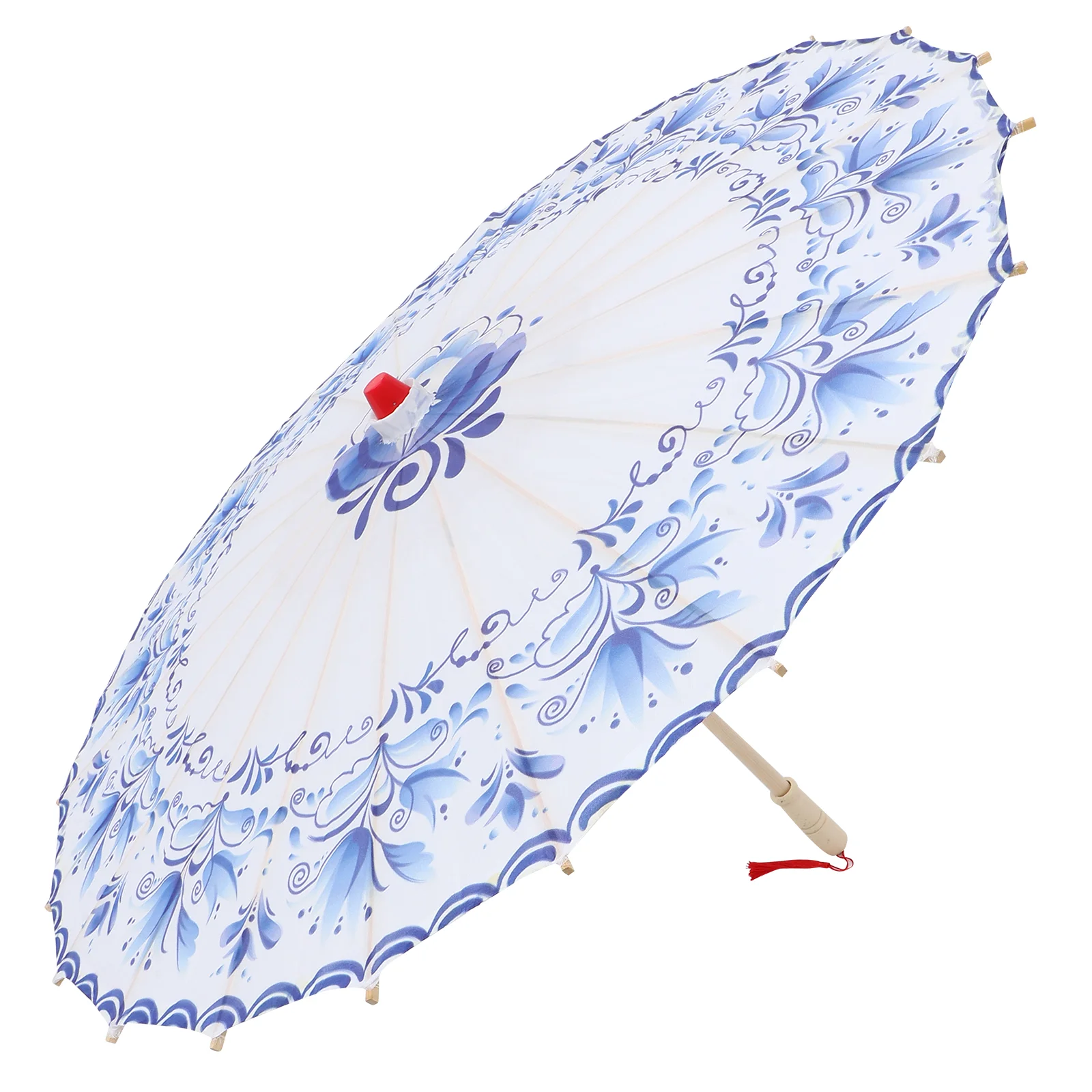 

Jade Thread Child Wedding Decor Photograph Parasol Bamboo Stage Decorative Chinese Umbrella