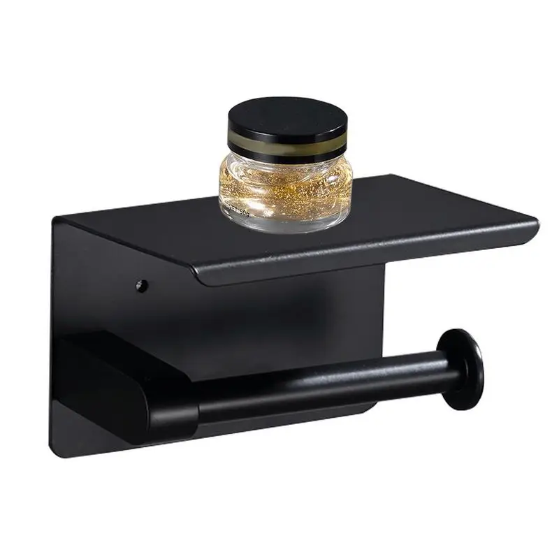 

Держатель для туалетной бумаги, держатель для туалетной бумаги с полкой, смываемый диспенсер для салфеток, настенный органайзер из нержаве...