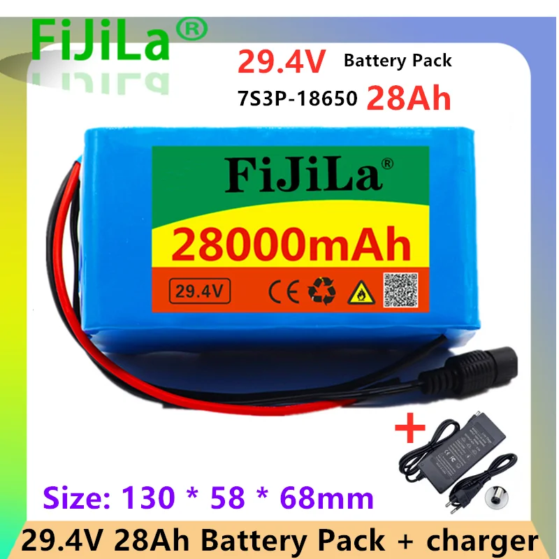 

Hohe kapazität 24V 28Ah 18650 Batterie li-ion akku 29,4 v 28000mah Elektrische fahrrad moped /Li-Ion batterie pack mit BMS