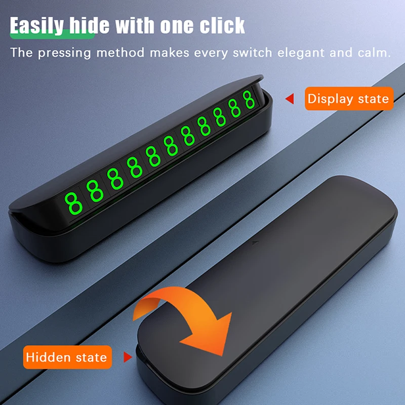 1 шт. временная парковочная карта номерной знак телефона светящаяся табличка для