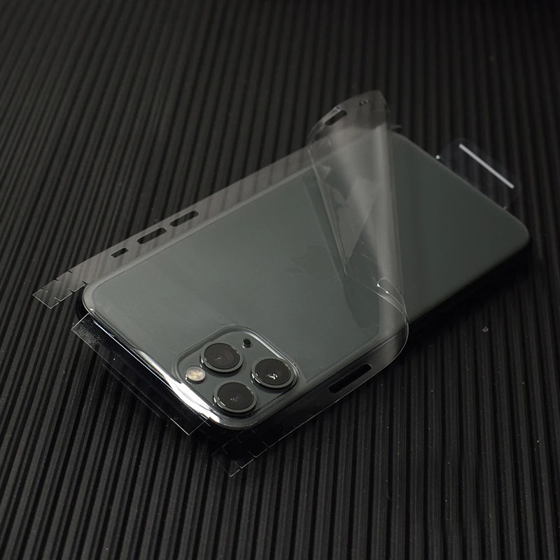 3D Carbon Fiber Film Clear Matte Wrap Phone Skin For iPhone 13 Pro 12 Mini 11 XS MAX XR 8 7 6S Plus Transparent Sticker
