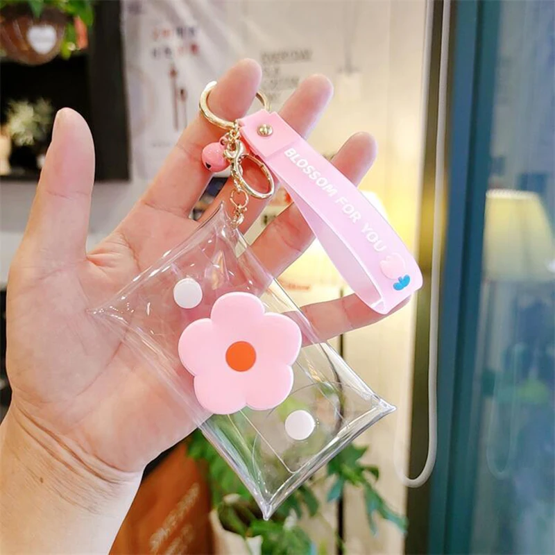 Прозрачный Кошелек для монет чехол ключей наушников помады сумка хранения