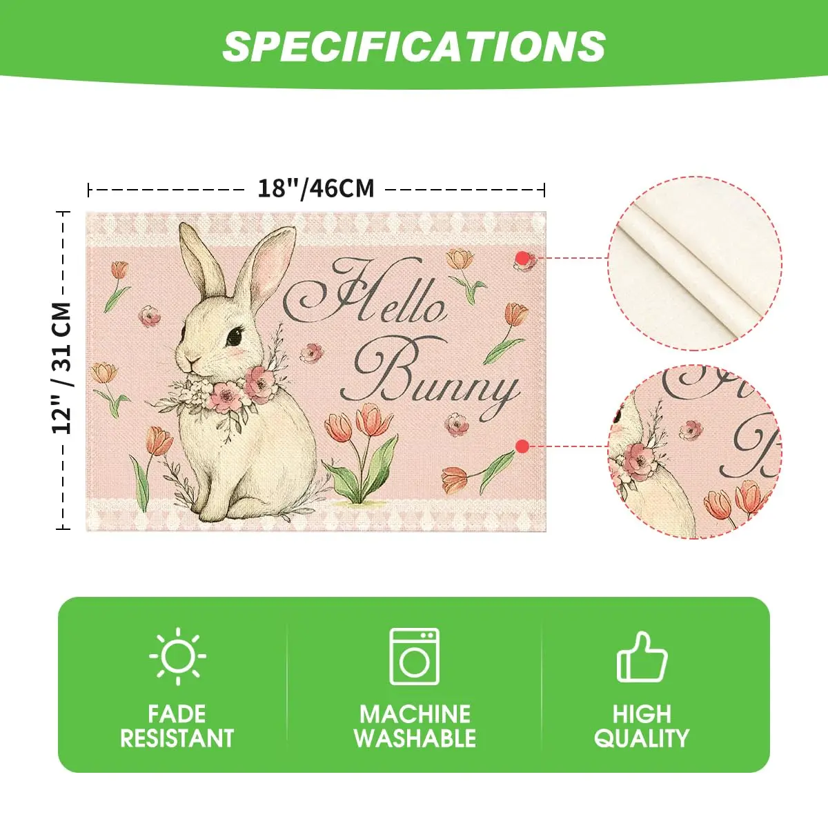 Настольные салфетки ILVISEST красочные полиэстер набор из 4 штук