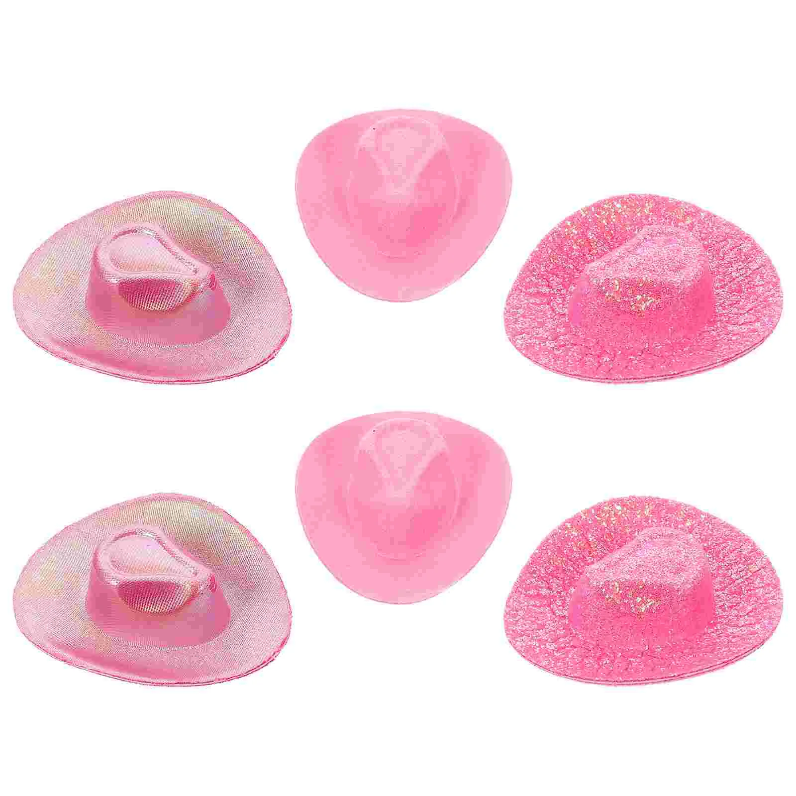 

6 Pcs Mini Hat Miniature Hats Party Adorable Replaceable Ornaments Baby Cake Decors Tiny Felt Cloth Delicate Small
