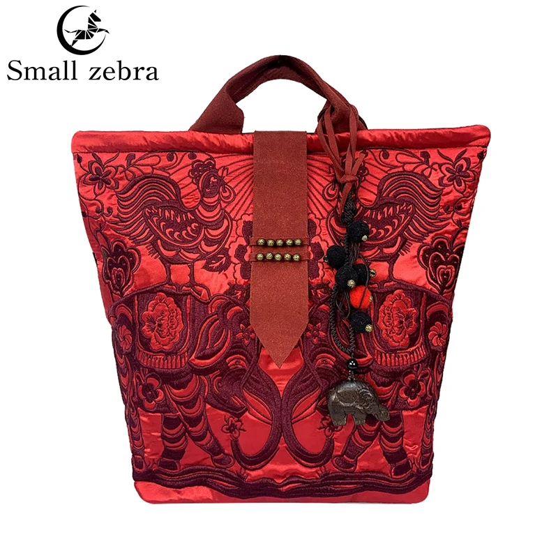 

Embroidered Canvas Festive Chinese Style Vintage Personality Handbag Shoulder Messenger Bucket Bag 2022 New Arrival