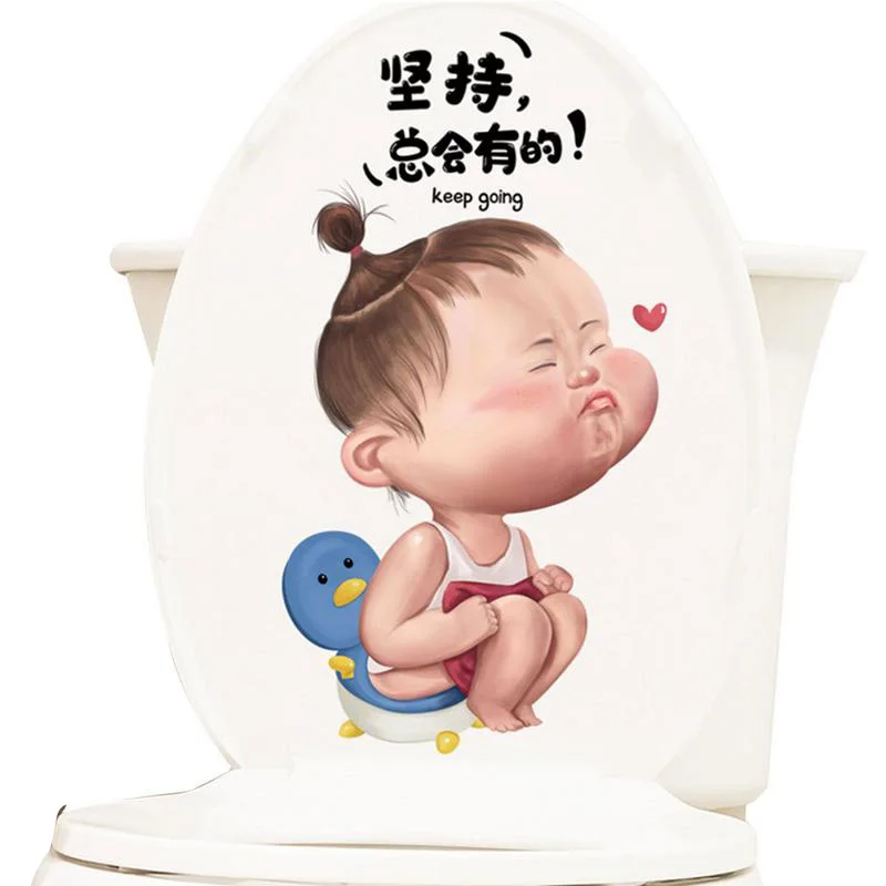 

Мультяшные наклейки на унитаз из ПВХ