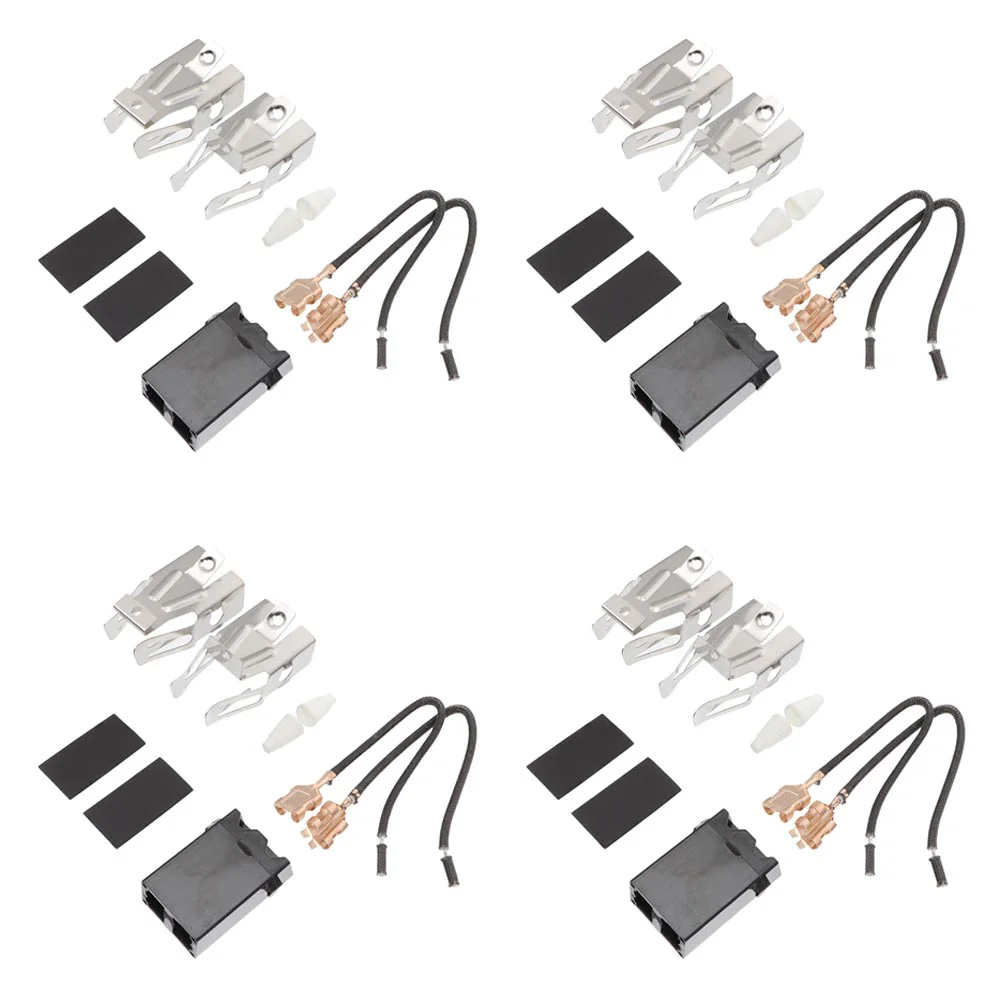 

4 Sets Oven Connector Range Stove Receptacle Kit Surface Burner Replacement Parts Heating Element Elements Water Heater