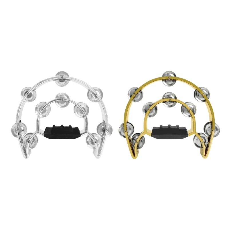 

Handheld Tambourine Metal Jingles Tambourines Musical Percussion Tambourines