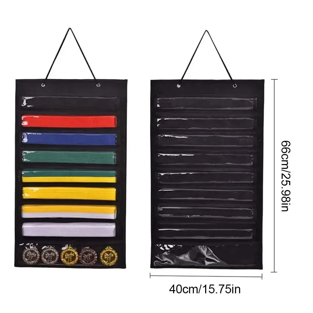 

Подвесной органайзер для ремней на стену, декоративный войлочный чехол для ремней, держатель, Боевая стойка для демонстрации с ремнем для тхэквондо, каратэ, защита от пыли