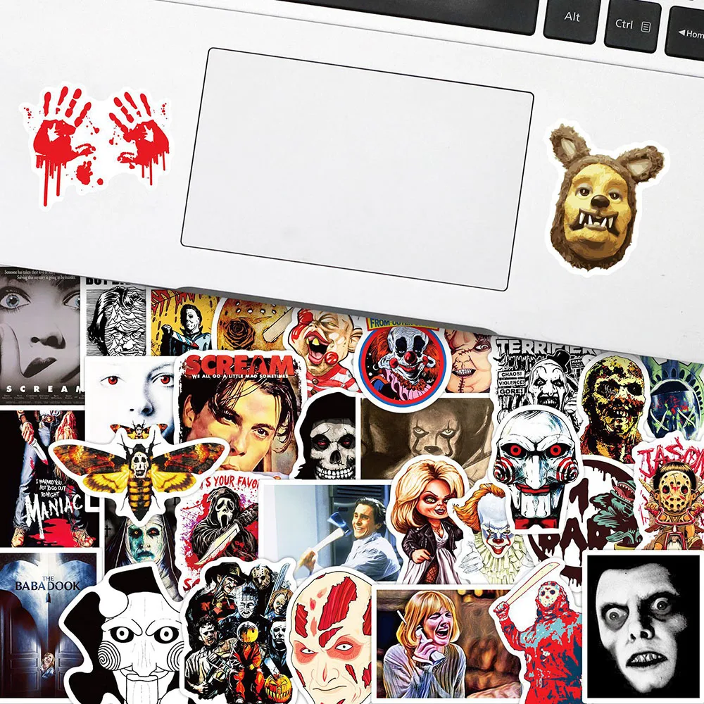 103050100pcs cool horror movies graffiti stickers decal skateboard laptop phone car motorcycle guitar bike waterproof sticker free global shipping