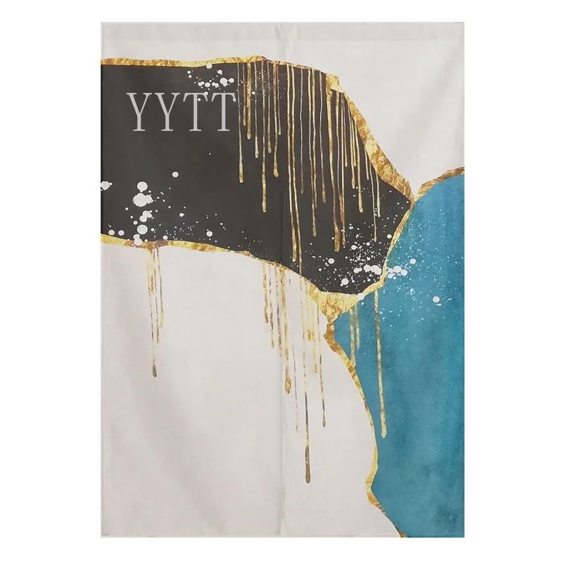 Фото Abstract Oil Painting Door Curtain Modern Home Decor Bedroom Kitchen Restaurant Partition Curtain Corridor Doorway Half Curtains №4