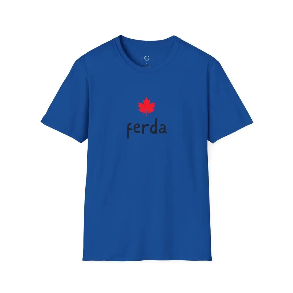 Мягкая футболка с надписью Ferda