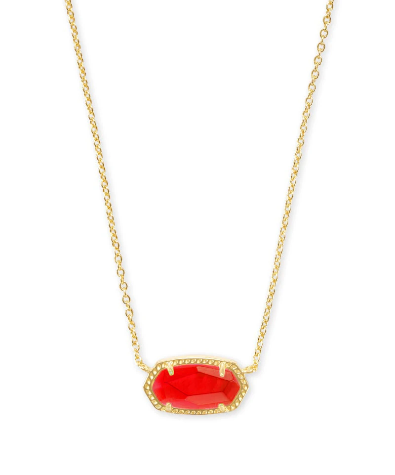 

HESHI Elisa Gold Pendant Necklace in Azalea Illusion