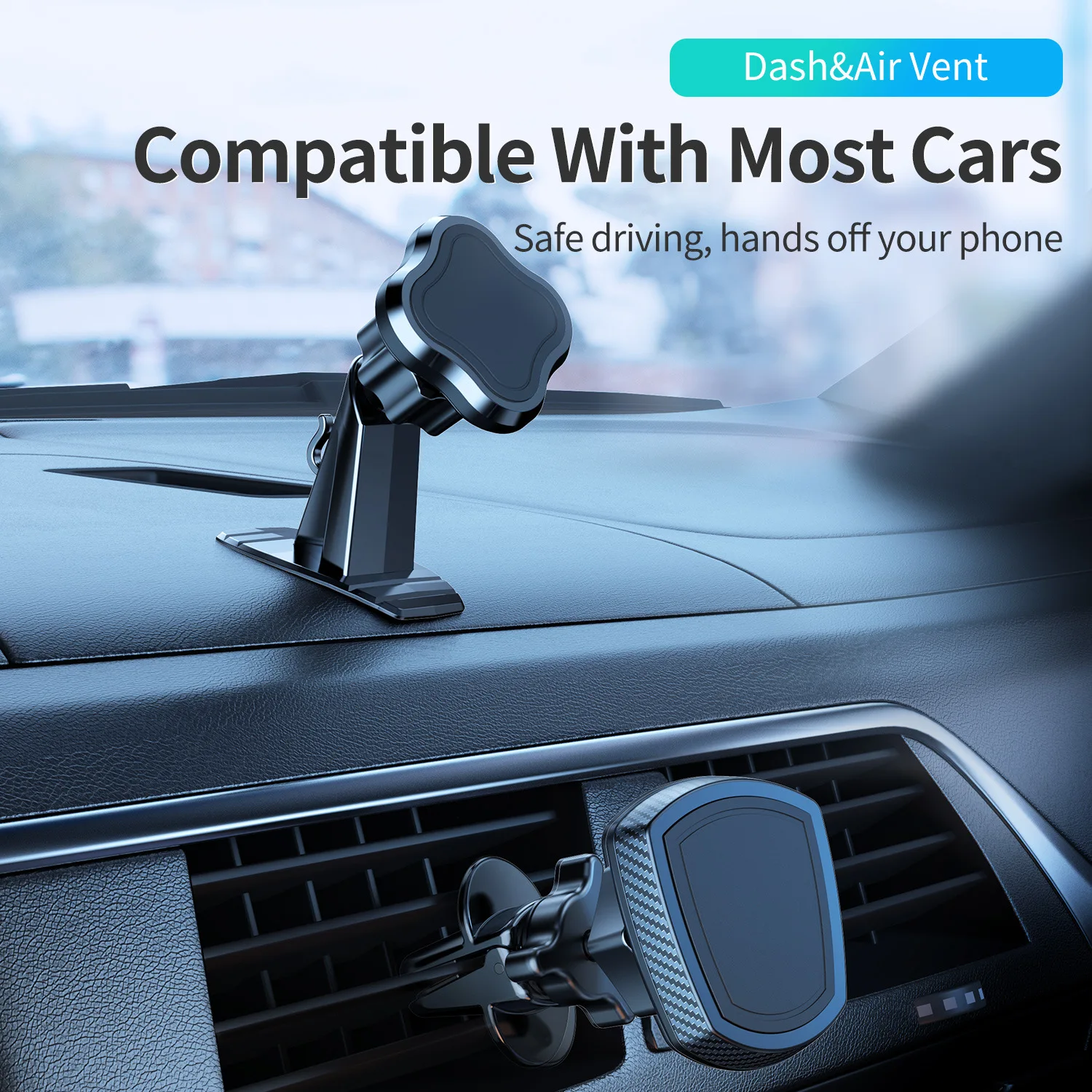 

New Magnet Car Phone Bracket Air Conditioning Vent Center Console Strong Magnetic Suction Car Navigation Seat Shield