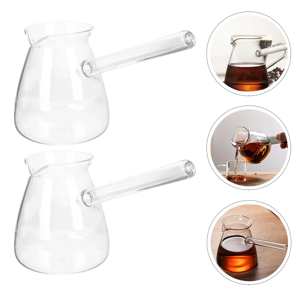 

Coffeepot Makerturkish Warmer Tea Pitcher Teapot Measuring Stovetop Espresso Frothing Transparent Chocolate Brewer Melting