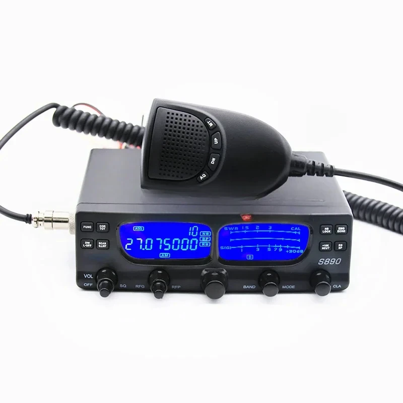 S890 AI Шумоподавление CB AM FM SSB LSB USB PA 27 МГц Автомобильный морской мобильный