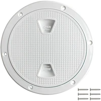 circular non slip inspection hatch boat hatch deck plate with detachable cover for rv marine boat kayaks 6inch white