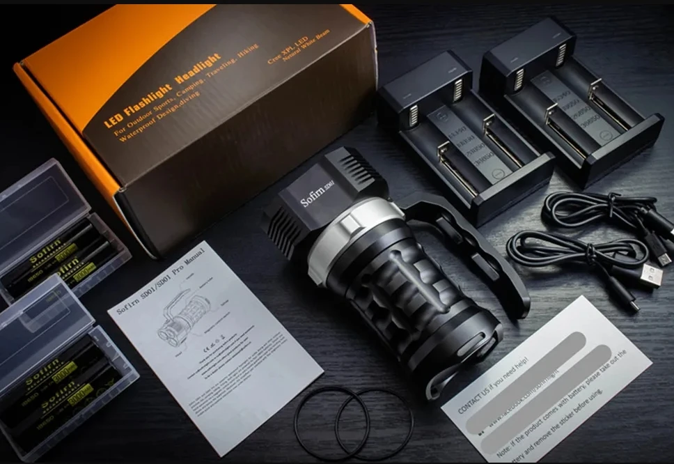 Фото Ультраяркий 10000LM SD01 Pro 3* XHP50.2 Подводный светодиодный фонарь для дайвинга с магнитным переключателем управления №4