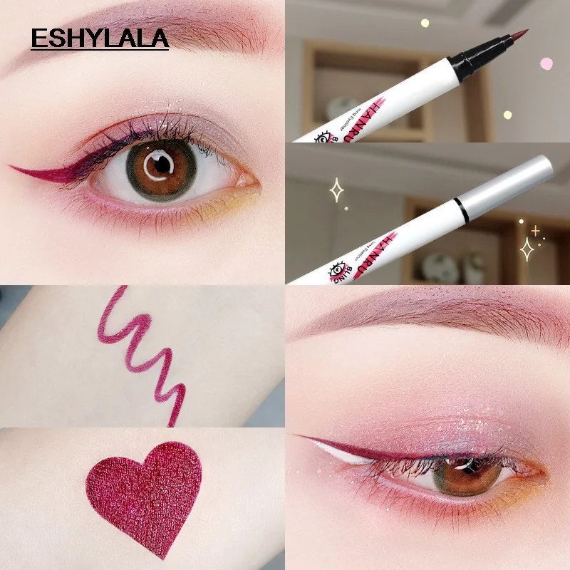 

ESHYLALA Colorful 4D Mascara Charm Lengthening Curling Extension Eyelashes Waterproof Fast Dry Thicken Color Eyes Makeup