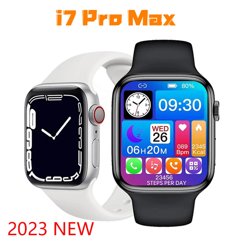 original i7 Pro Max Smartwatch Bracelet Smart Watch Series 7 Heart Rate Blood Pressure Fitness Tracker Wristwatch Clock PK X7 X8