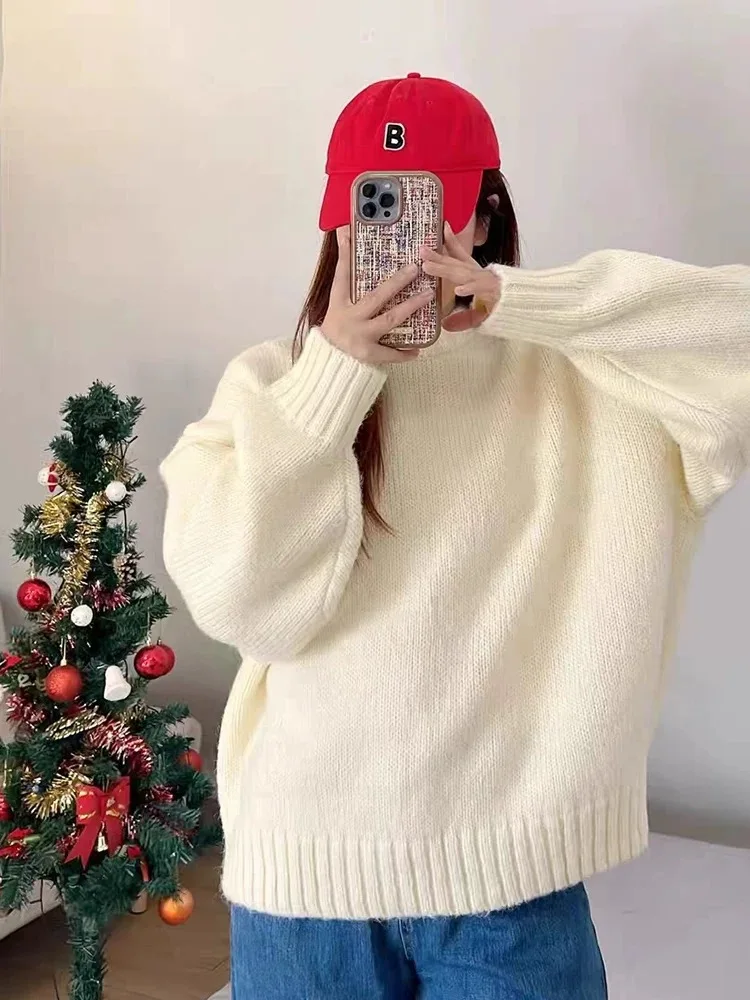 Женский длинный и свободный кардиган из смеси кашемира на осень зиму