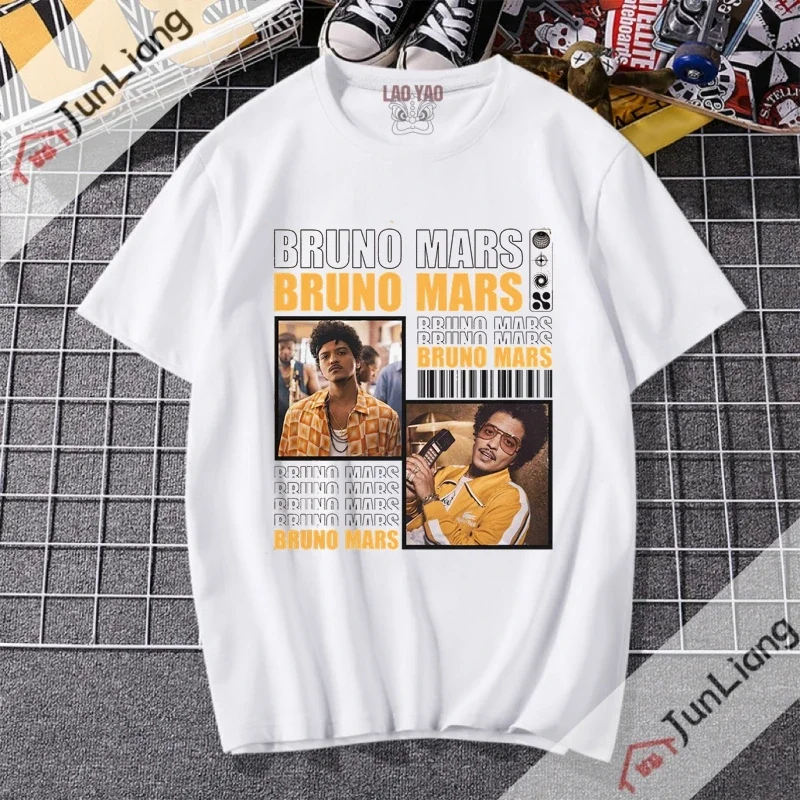 BrunoMars Shir футболка для любителей музыки топ в стиле хип-хоп большого размера