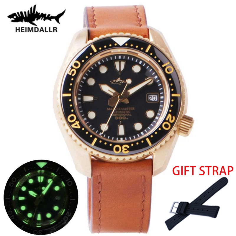 

Heimdallr Sapphire Crystal 46mm Black Dial Men's Diving Watch Luminous 300M Waterproof NH35 Automatic Movement Mechanical Watche