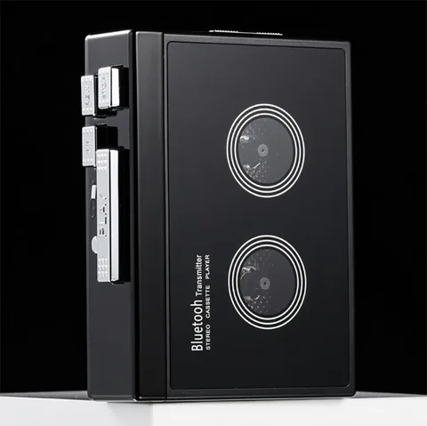Черный Ретро Стерео кассета плеер Walkman кассета лента Музыка Аудио Авто Обратный с Bluetooth