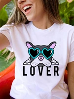 kawaii graphic print qute dog lover love sunglasses t shirt women summer fashion korean tshirt harajuku printed female t shirts