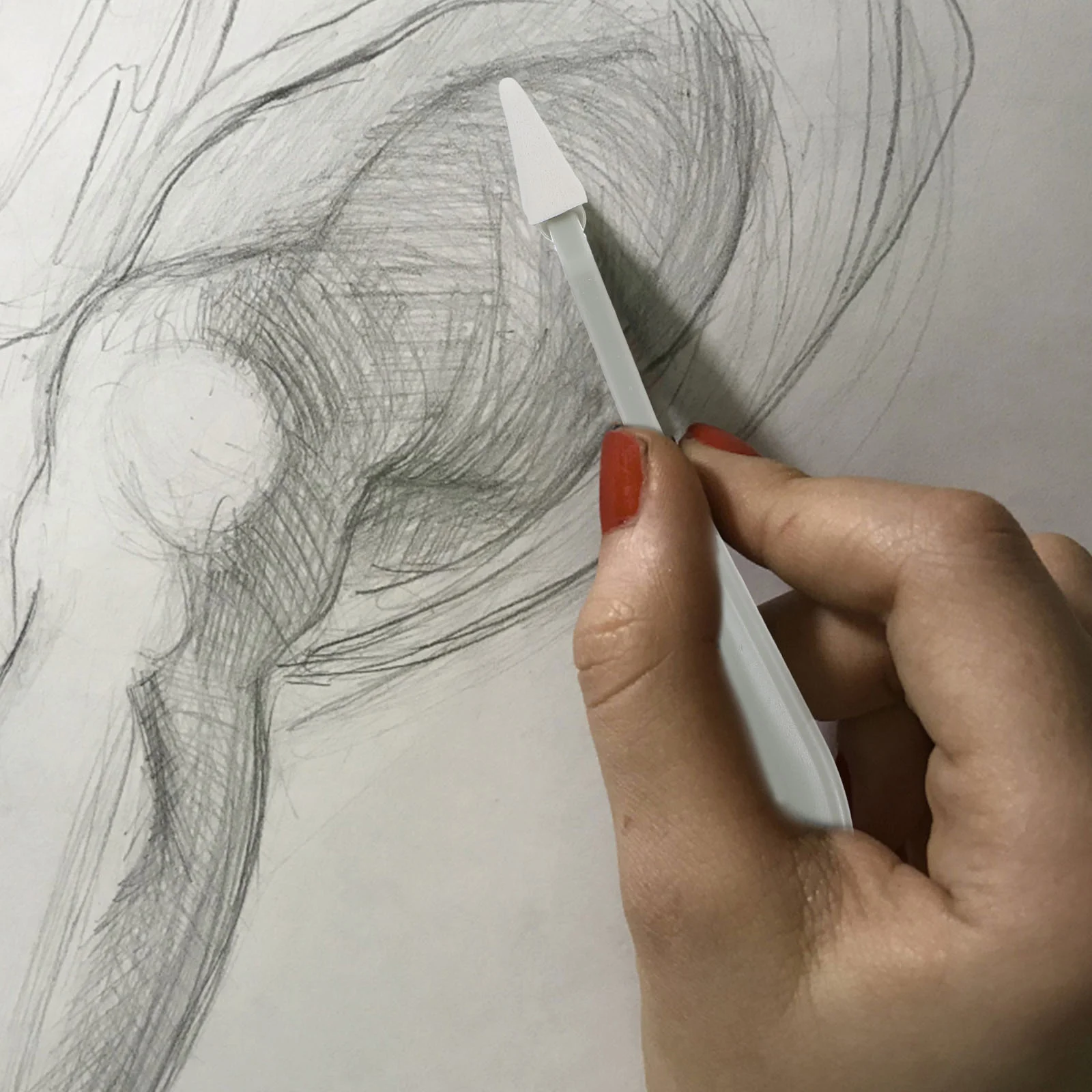 Ручка наждачная бумага триммер губки инструмент для рисования угля точилка