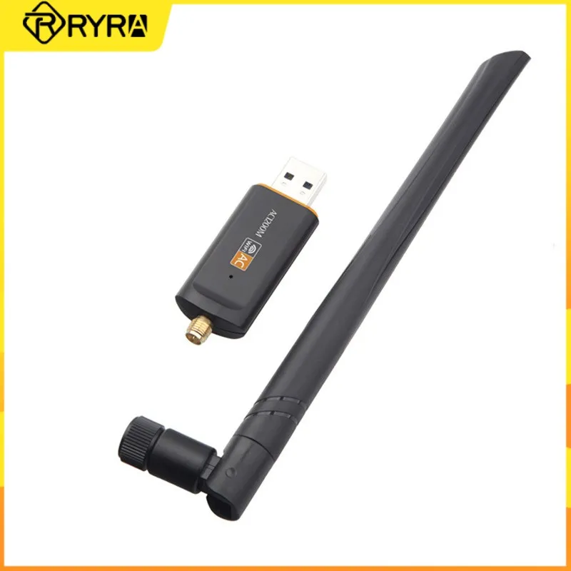 

RYRA 1200Mbps Dual Band Wifi Adapter 802.11ac USB 3.0 with Antenna For Laptop PC Desktop Wireless Wifi Lan Dongle Network Card