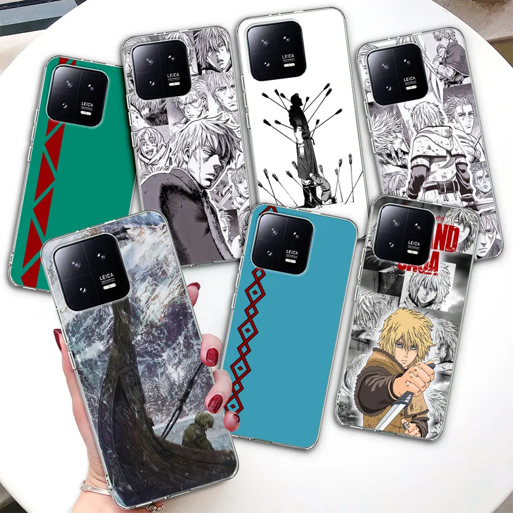 

Чехол для телефона Xiaomi Mi 13 12T 11 Ultra 12 11T 10T 9T Pro Note 10 9 A2 CC9 8 Lite 11i, прозрачный чехол из ТПУ Vinland Сага