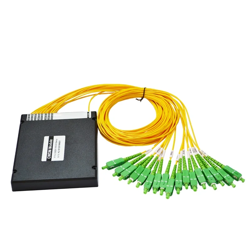 

ABS Box 2.0mm single fiber LC/UPC 16CH 1270-1610nm CWDM MUX/DEMUX