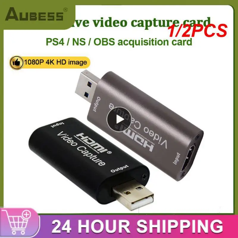 

1/2PCS HDMI-compatible Video Capture Card USB 3.0 Recorder for /3 Game TV Box Phone Camcorder Camera Recording Live