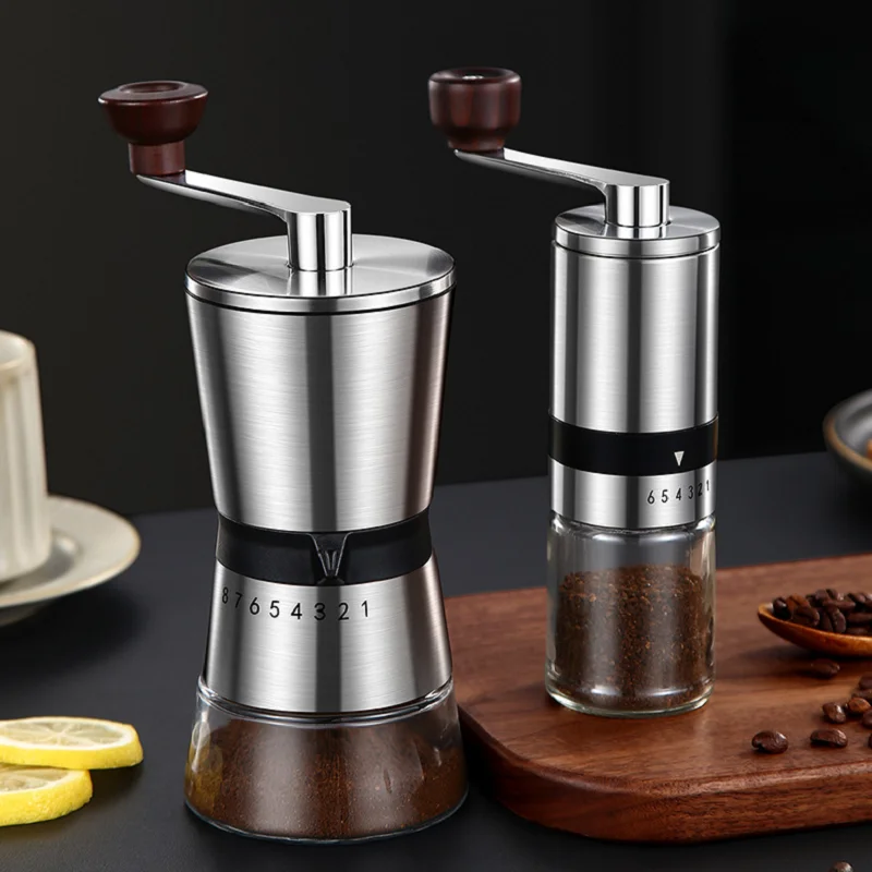 

Manual Coffee Grinder Hand-cranked Coffee Powder Grinder Coffee Bean Grinder Portable Stainless Steel Hand Grinder Coffee Tools