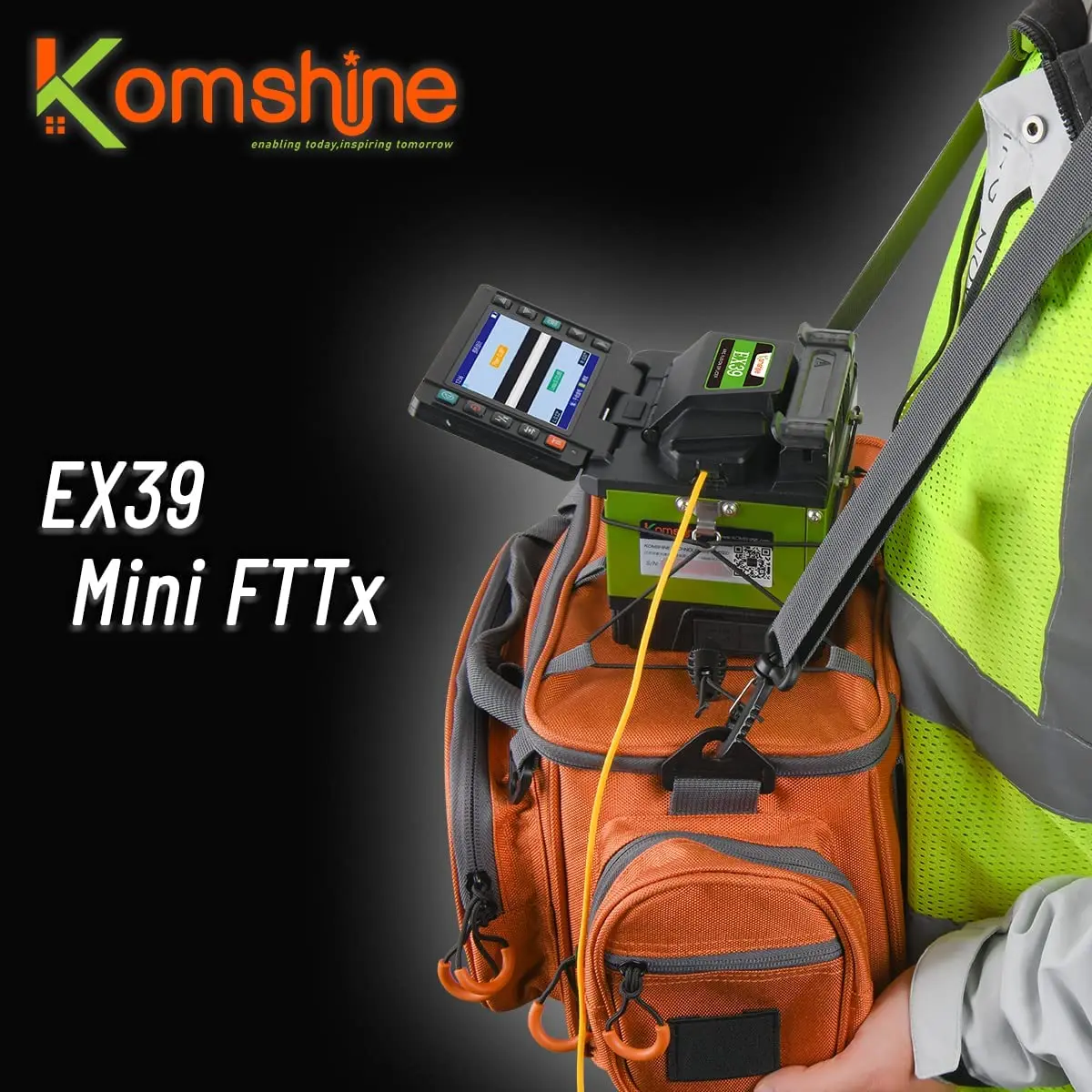 Komshine EX39 Мини-сварщик оптического волокна Ручной аппарат для сращивания волокон