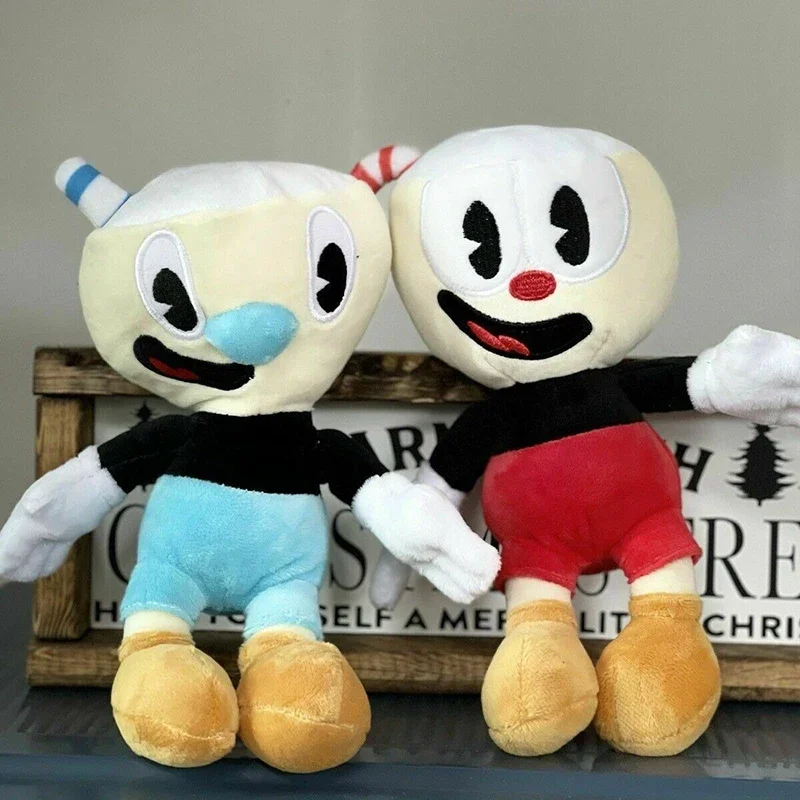 Фото Плюшевые игрушки по мотивам аниме Cuphead: Магман, Король Кубиков, Кэгни Карнантон. Мягкие куклы-подушки. Подарки на день рождения и Рождество. №2