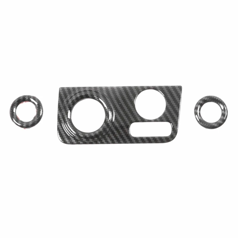 

Car Carbon Fiber ABS Air Conditioning Knob Cover Trim Fit For Mitsubishi Xpander 2022 2023