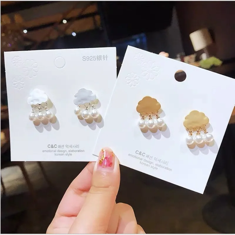 

Sweet Fashion Earrings For Womens Water Drop Clouds Sweet 2022 New Trend Hanging Earrings Korean Girl Earrings Gift Jewelry